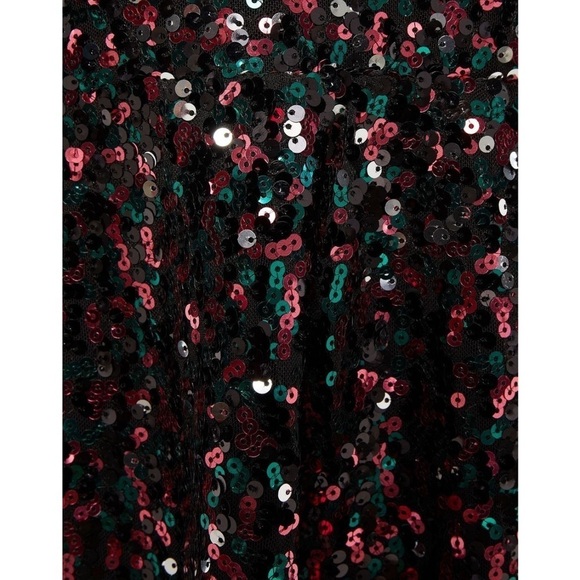 New Antik Batik Lazer Lace-up Sequin Tulle Mini Dress SZ 6 - Picture 4 of 16